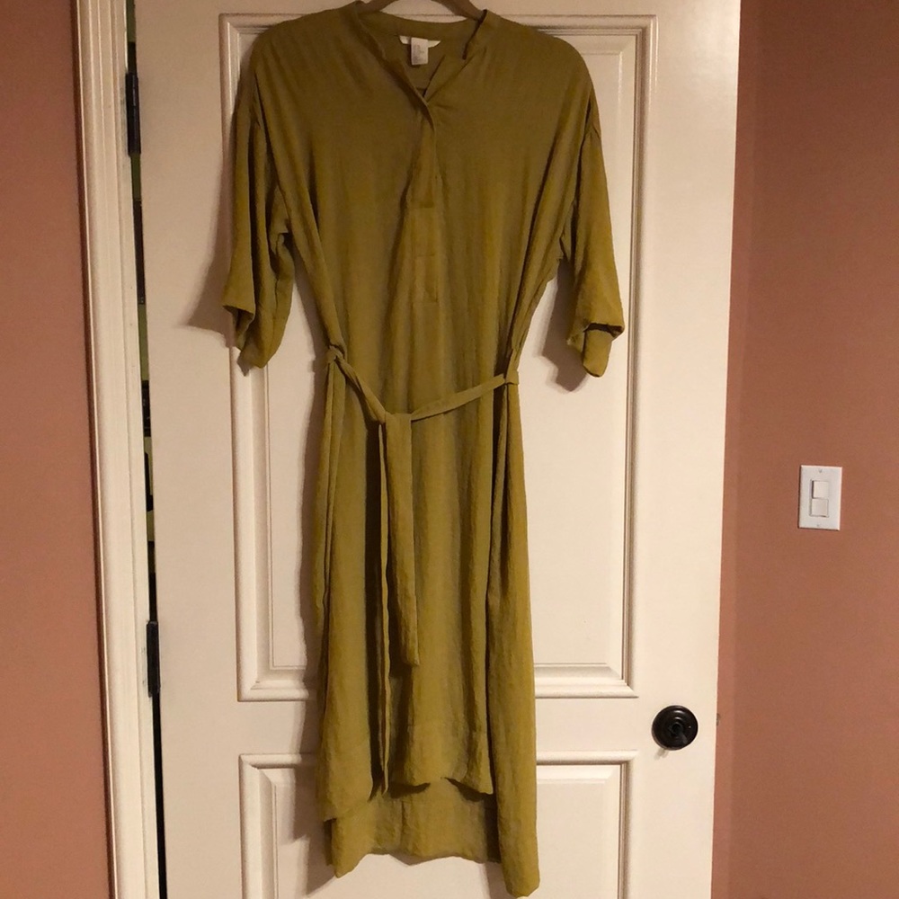 Mustard Chiffon summer dress